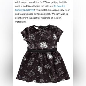 Sourpuss size 6T GUC  Black cat Kids Dress